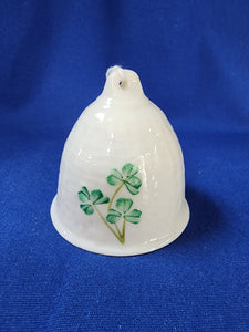 Belleek "Chirstmas Shamrock Bell Ornament"