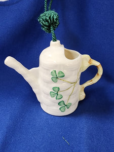 Belleek "Watering Can Ornament"