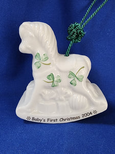 Belleek "Baby's First Christmas 2004 Ornament"