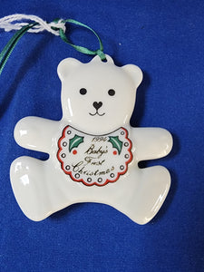 Belleek "Baby's First Christmas 1994 Ornament"