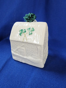 Belleek "Clegga Boathouse Ornament"