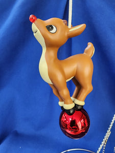 Snowbabies "The Red-Nosed Reindeer - Ornament"