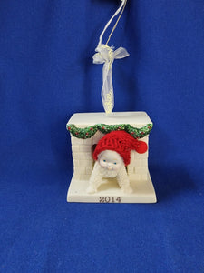 Snowbabies "Sneaking Down The Chimney 2014 - Ornament"