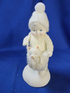 Snowbabies "Kitten Courier"