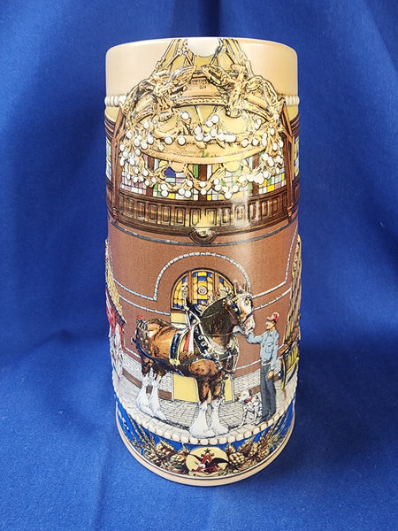 Ceramarte Anheuser Busch Budweiser hotsell 2 Tankards Steins Natl Hist Landmark A #17235