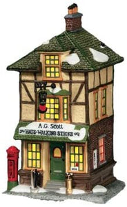 Dickens' Village "A.G. Scott Hats & Walking Sticks"