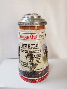 Anheuser-Busch Steins "Famous Outlaws Series, Butch Cassidy"
