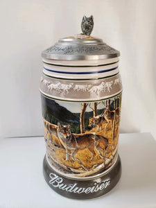 Anheuser-Busch Steins "The Wolf Pack Series, Anticipation"