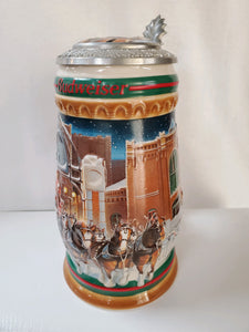 Anheuser-Busch Steins "Budweiser Holiday, Home For The Holidays (1997)"