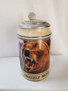 Anheuser-Busch Steins "Endangered Species Series, American Grizzly"