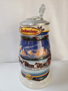 Anheuser-Busch Steins "Budweiser Holiday, Holiday in the Mountains (2000)"