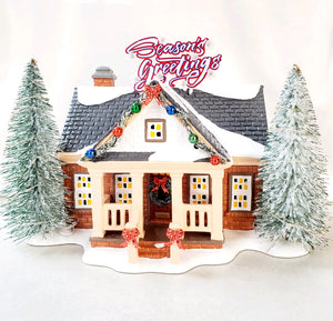 Snow Village "Brite Lites Holiday House"